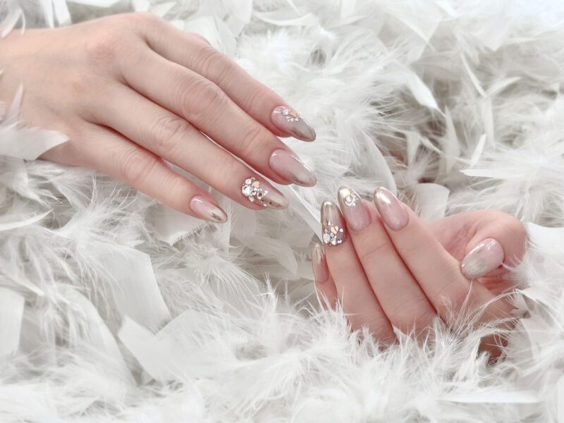 ミラーパウダーのグラデーション